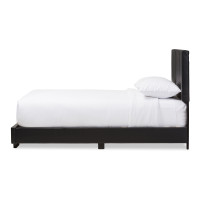 Baxton Studio BSL098-Full-Black Atlas Full Size Platform Bed in Black